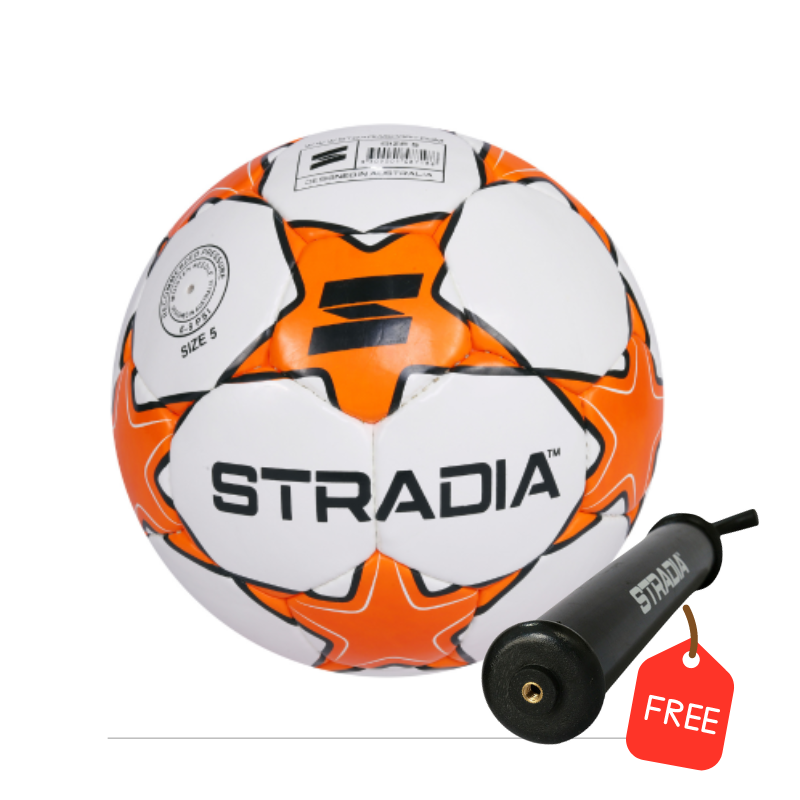 STRADIA SUPERSTAR Soccer Ball + Inflatable Pump (Free)