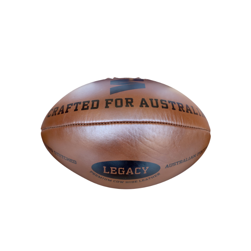 STRADIA "LEGACY" Size 5 Rugby Union Ball - "Genuine Leather Game Ball with Heirloom Quality"