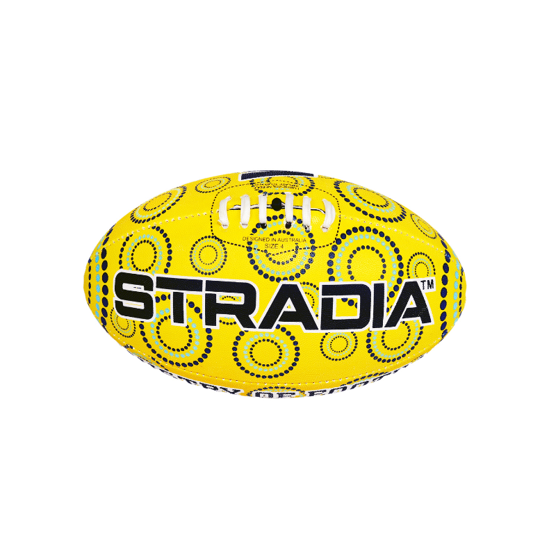 STRADIA "MAXIMA" Size 4 Aussie Rules Ball - "Advanced Play Ball with All-Condition Build"