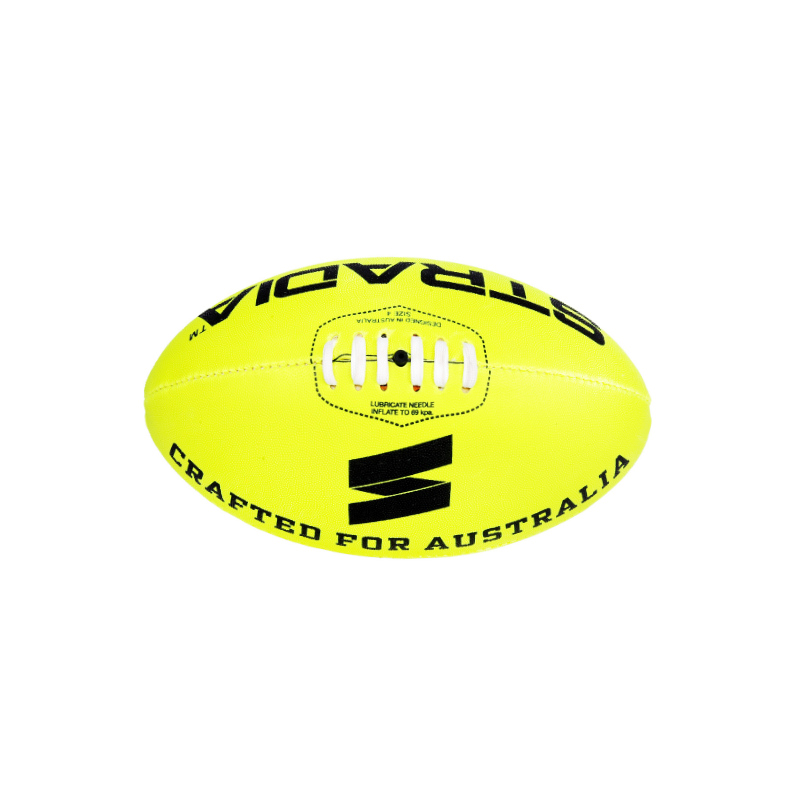 STRADIA "TORNADO" Size 4 Aussie Rules Ball - "Superior Play Standard with Enduring Quality Material"