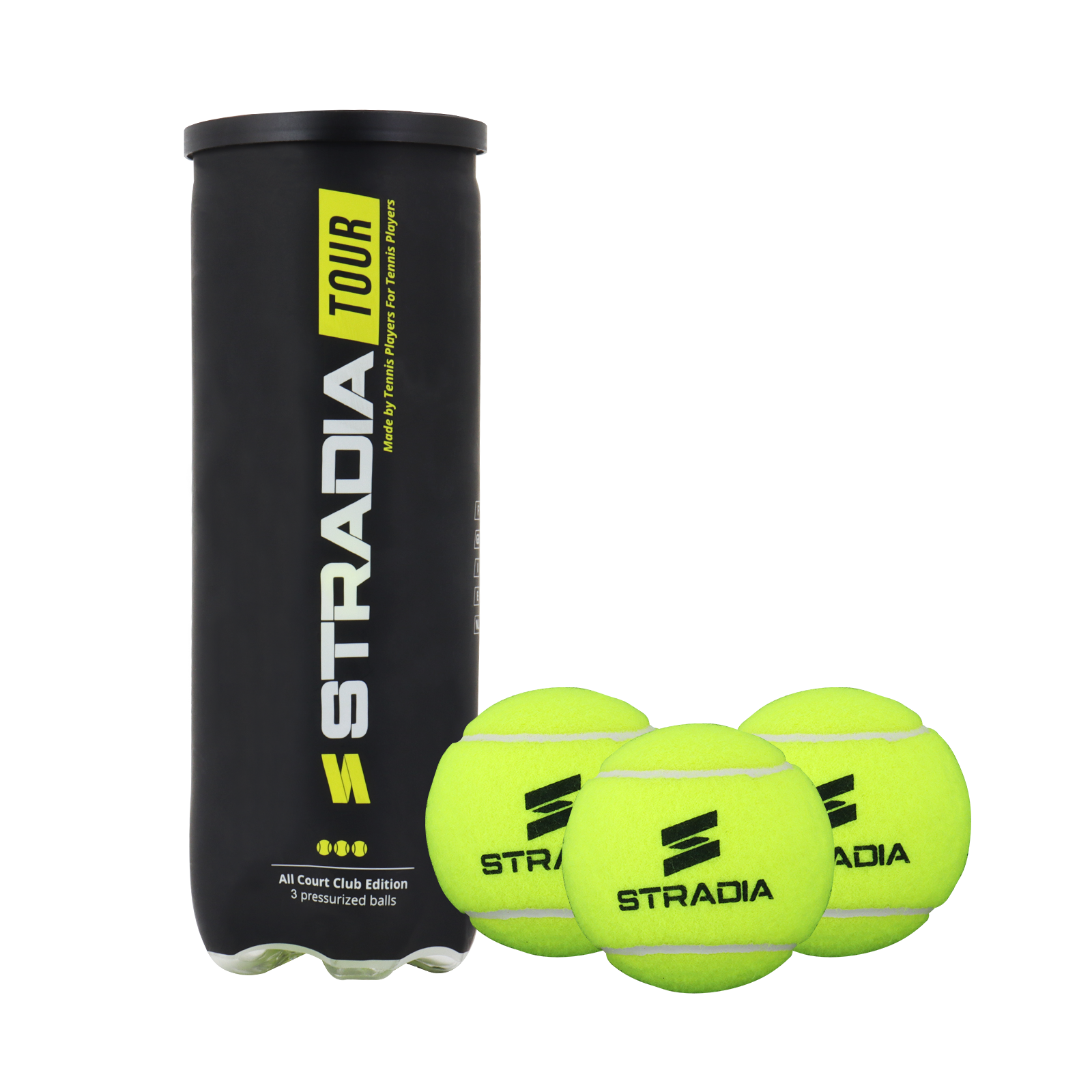 STRADIA "TOUR" Tennis Balls (3 Balls per tube): Elevate Your Game!