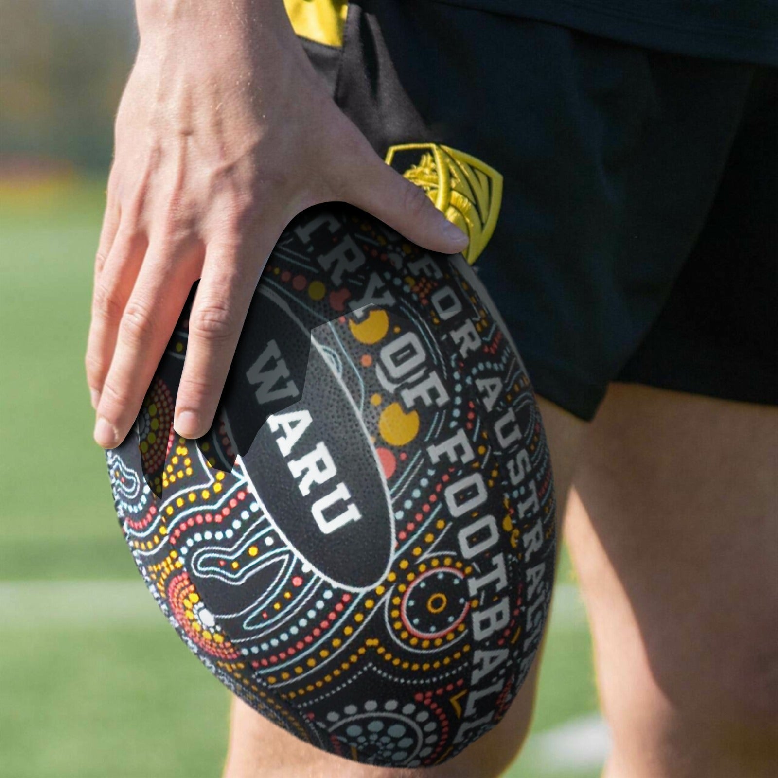STRADIA “WARU” AFL/Aussie Rules Ball – Size 5 | First Nations Collection | Superior Grip & Performance