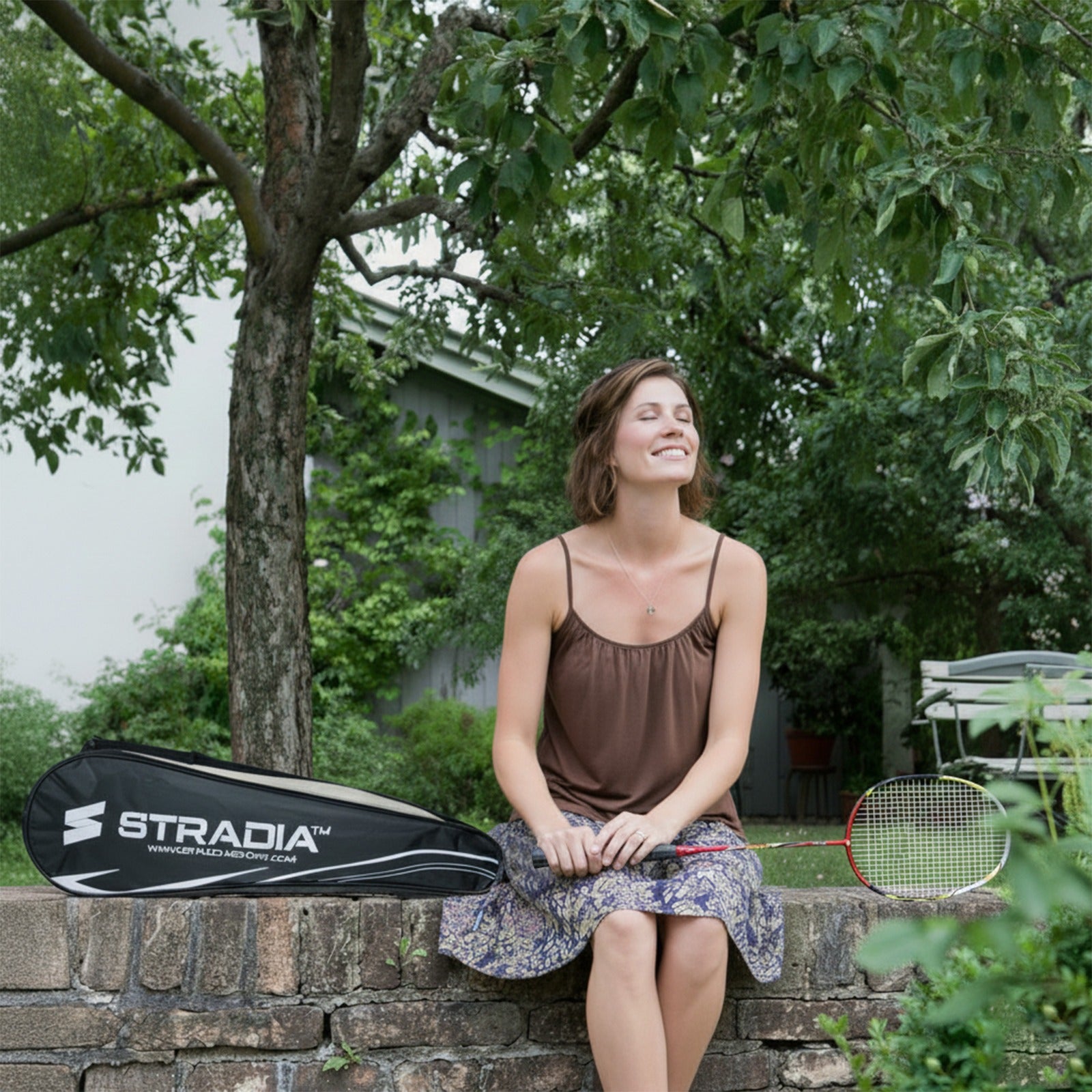 STRADIA "AERO DRIVE" Badminton Racquet (Full Graphite, One Piece, Strung): Glide to Victory