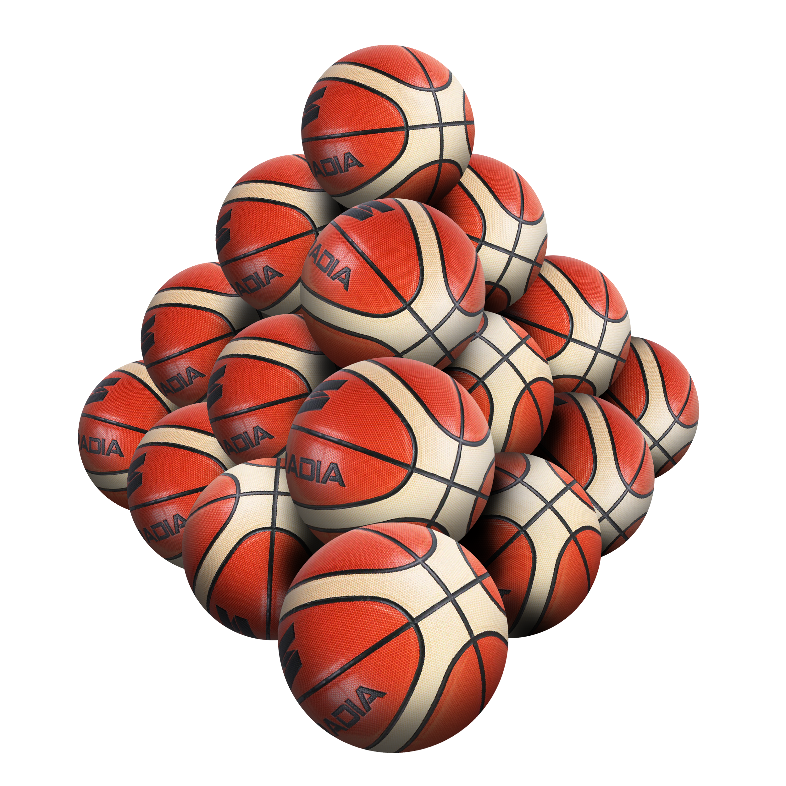 STRADIA "GLIDE DUNK" Basketball – Sizes 5, 6, 7 – Premium 1.4mm PU Material – Soar to Victory! – Pack of 20 with FREE Mesh Storage Bag