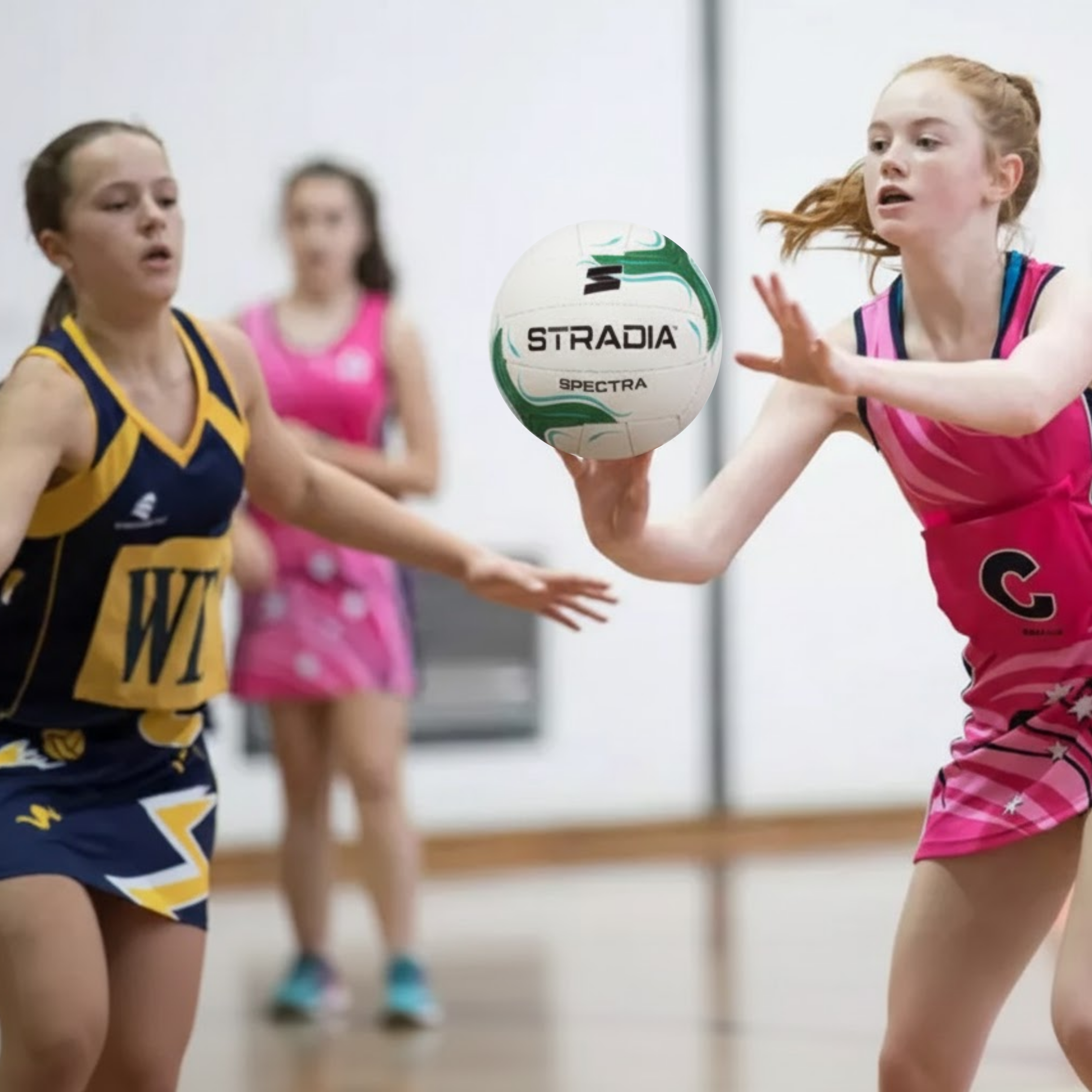 STRADIA "SPECTRA" Size 5 Netball - "Club Essential for Practice and Skill Development"