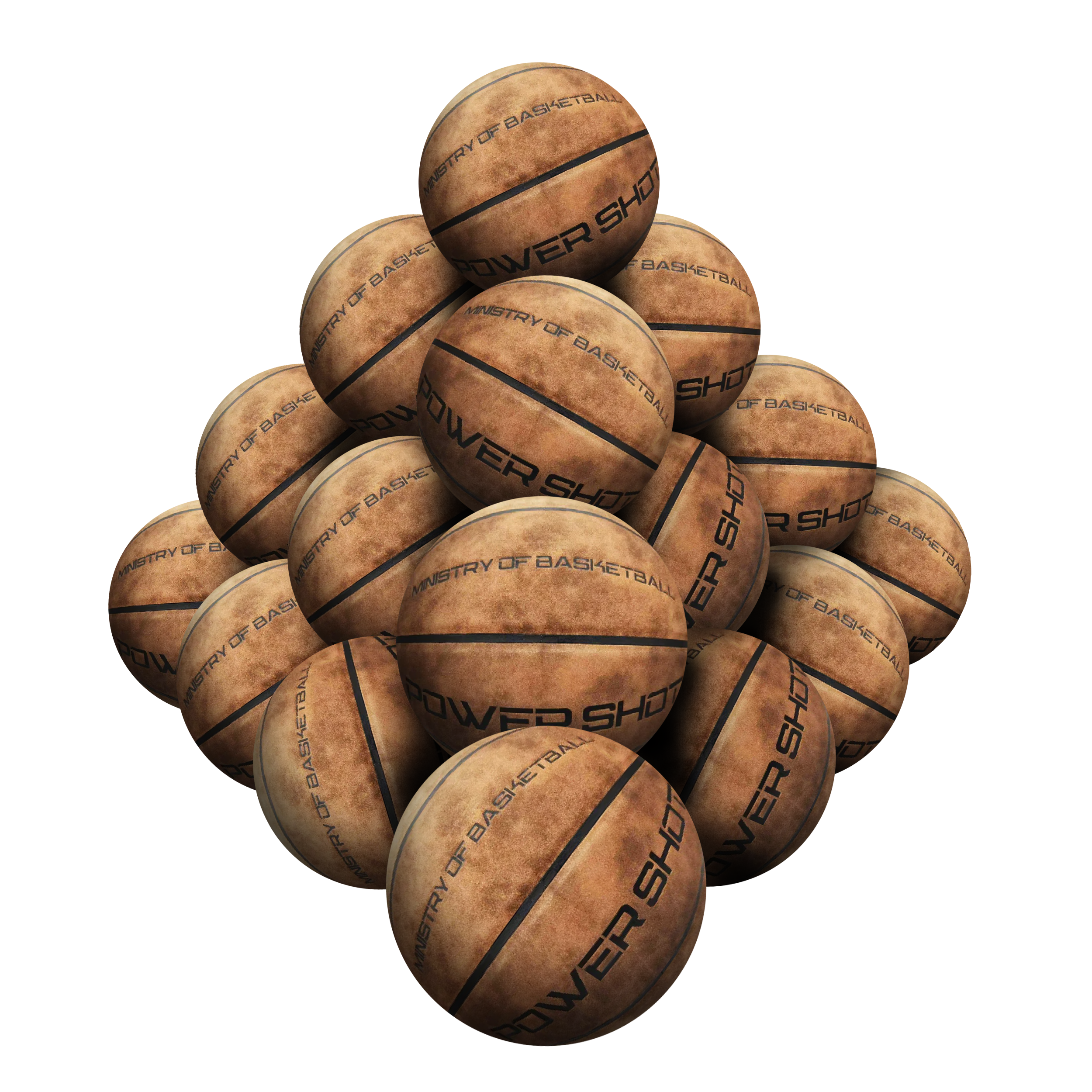 STRADIA "POWER SHOT" Basketball – Sizes 5, 6, 7 – Premium 1.4mm PU Material – Dominate the Court! – Pack of 20 with FREE Mesh Storage Bag