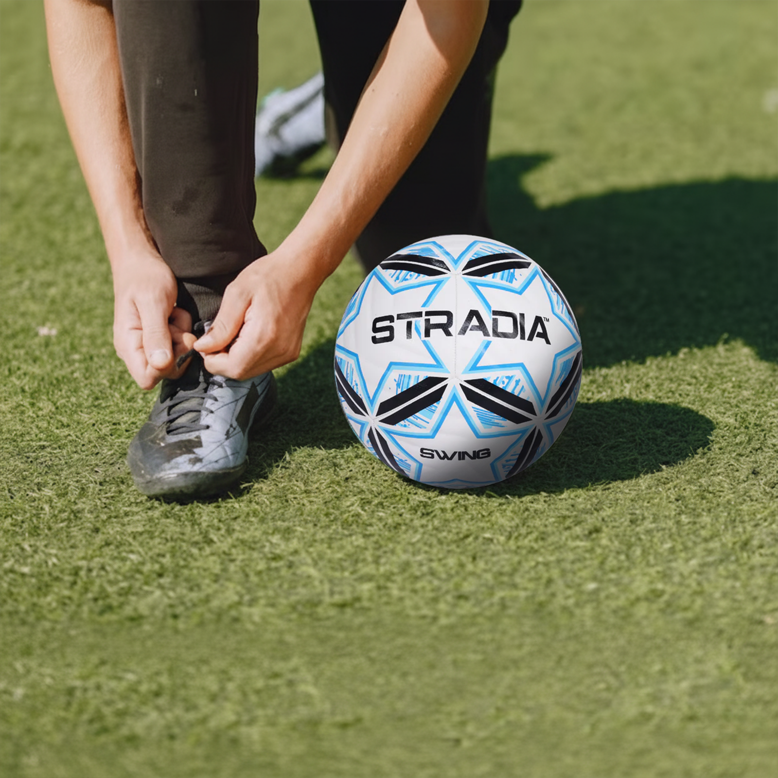 STRADIA "SWING" Size 5 Soccer Ball - "All-Levels Play Series Thermofused Soccer Ball"