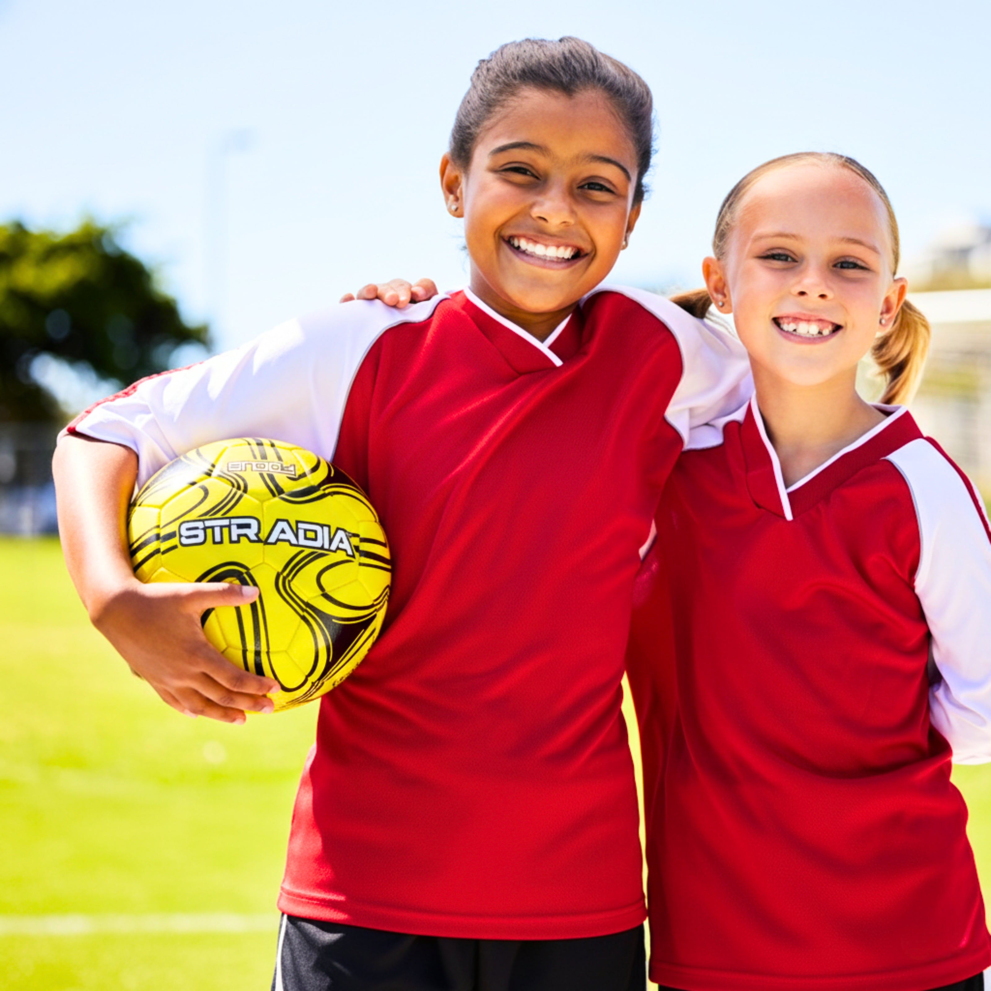 STRADIA "FOCUS" Junior Size 3 Soccer Ball - "Enhanced Playability Series Texturised Ball"