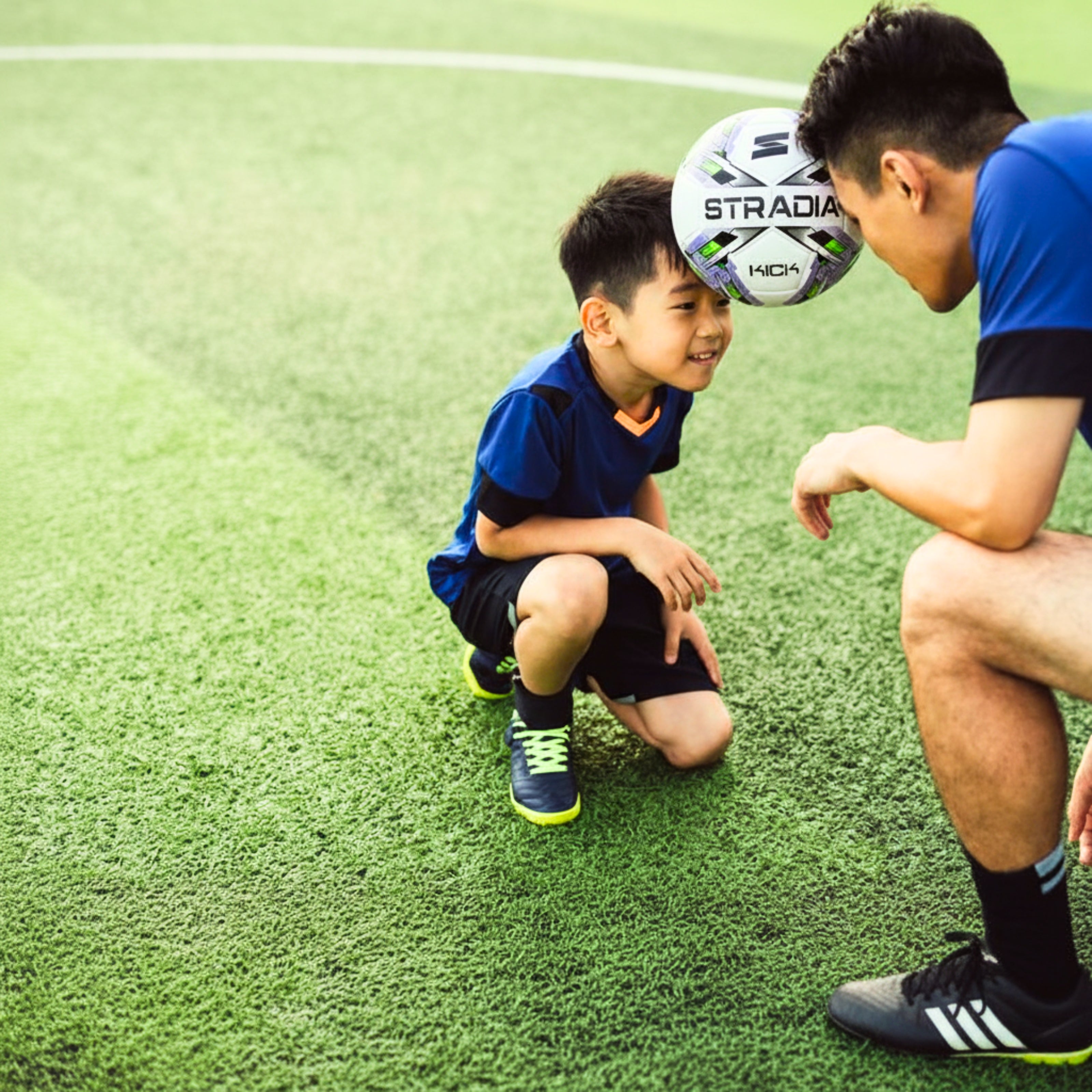 STRADIA "KICK" Junior Size 3 Soccer Ball - "Elementary Play Series Durable Microfibre Ball"