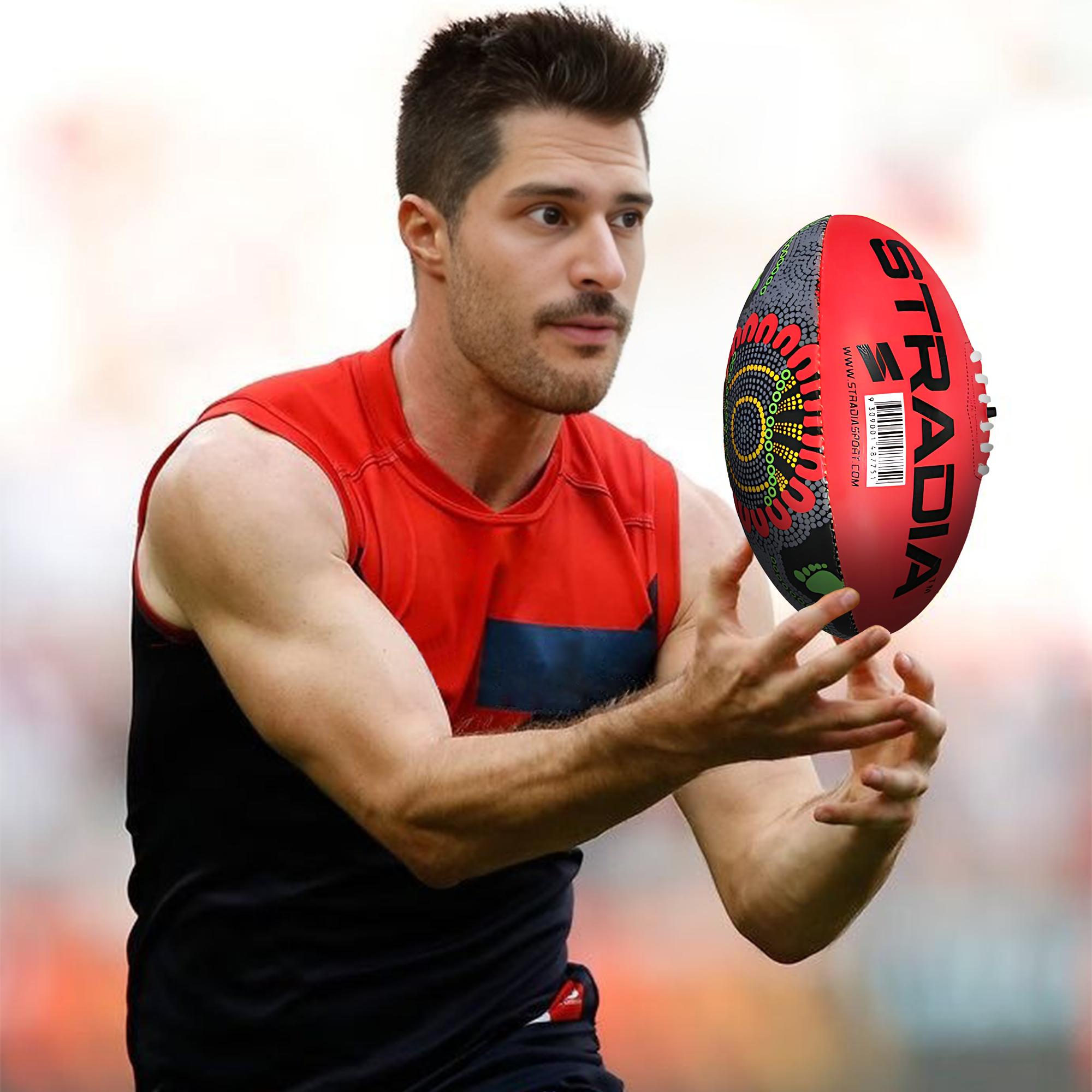 STRADIA "ULTIMA" Size 5 Aussie Rules Ball - "Premier League Ball with Superior Play Dynamics"