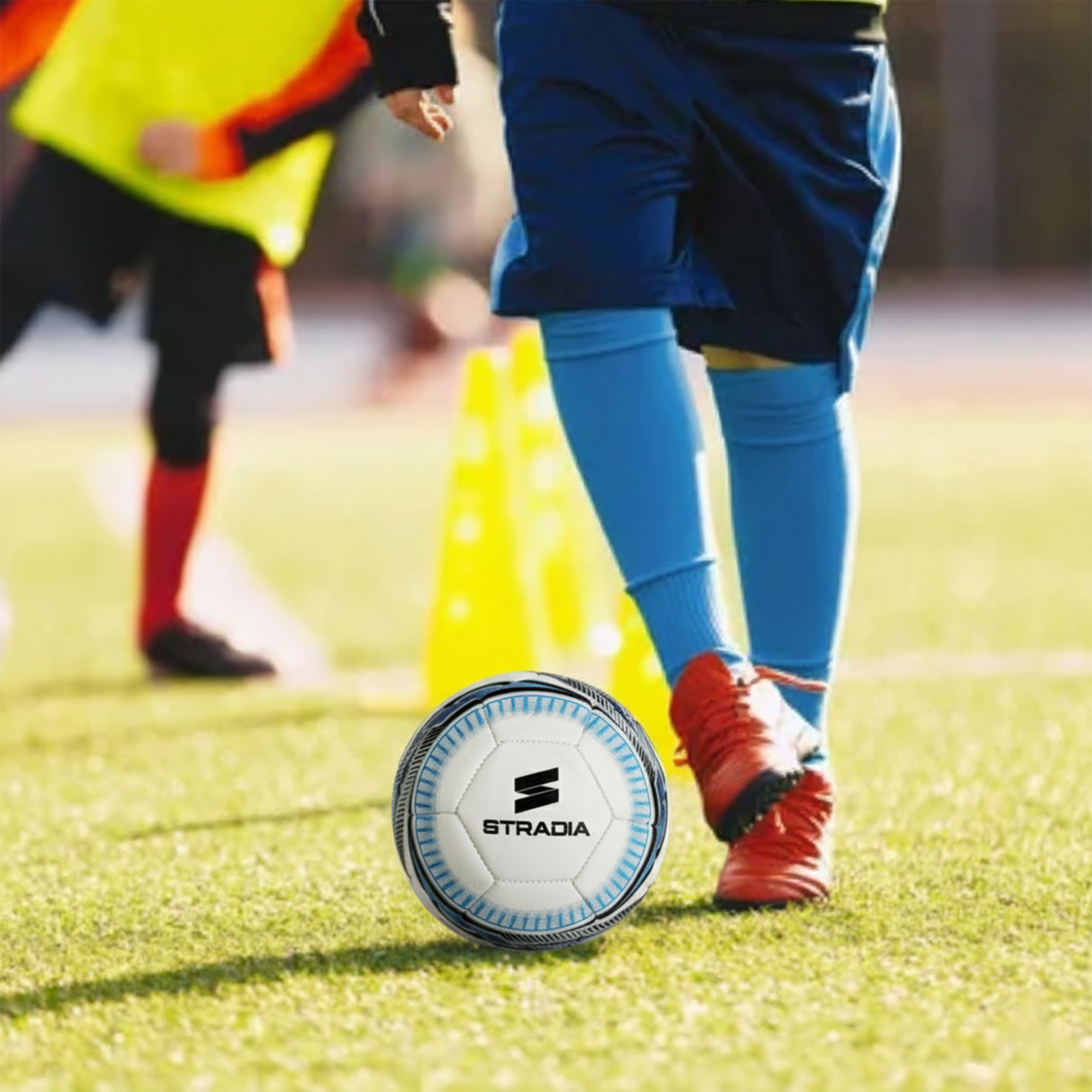 STRADIA "ECLIPSE" Size 5 Soccer Ball - "Soft-Touch, High-Durability Soccer Ball"