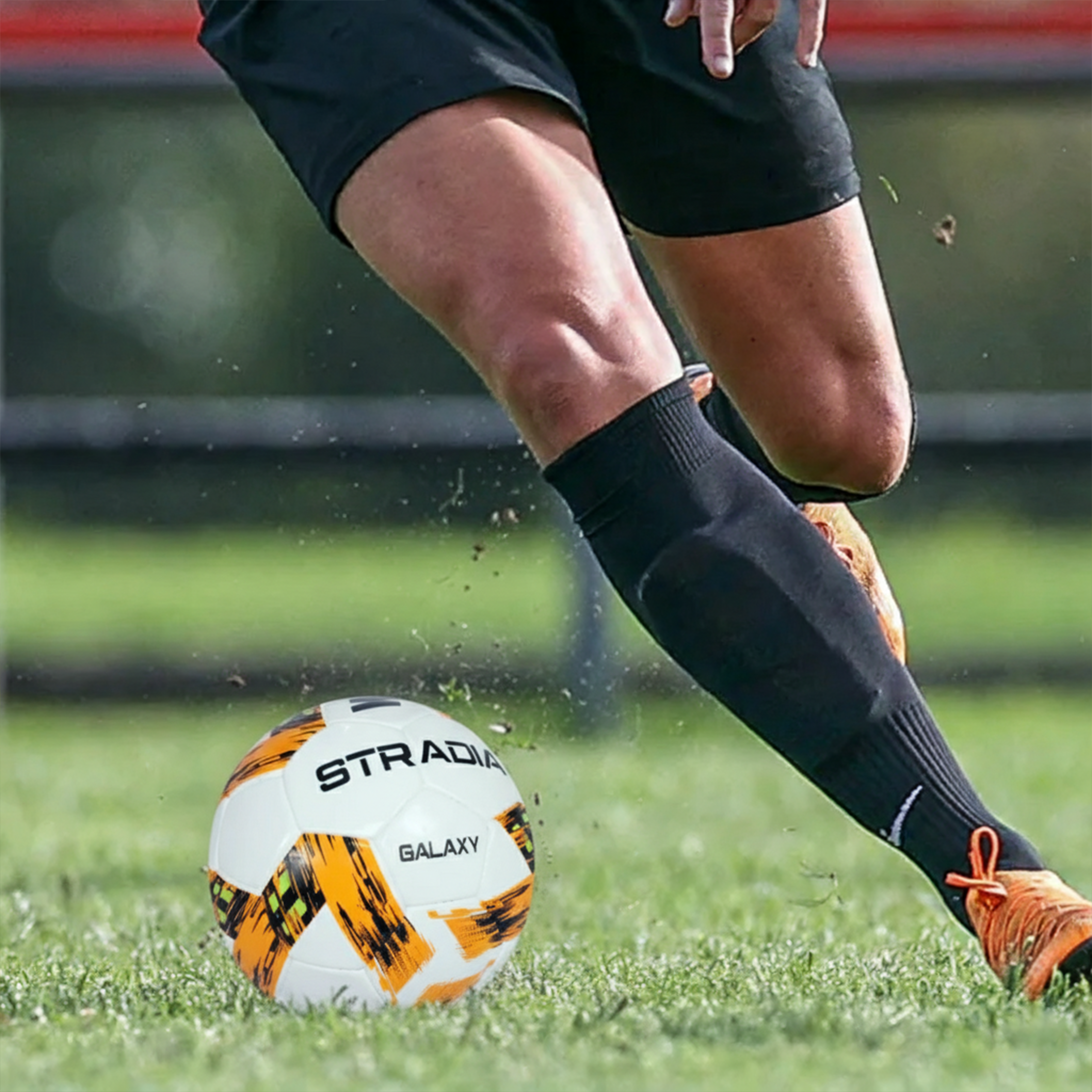 STRADIA "GALAXY" Full Size 5 Soccer Ball - "Club Series Superior Grip Korean Microfibre Ball"